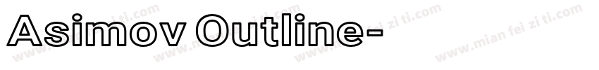 Asimov Outline字体转换